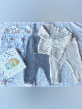 Cozy Baby Bundle 3–6M | Knits & Organic Set 🤍 | Carters